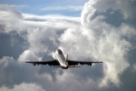 After take-off straight into thunder-storm
